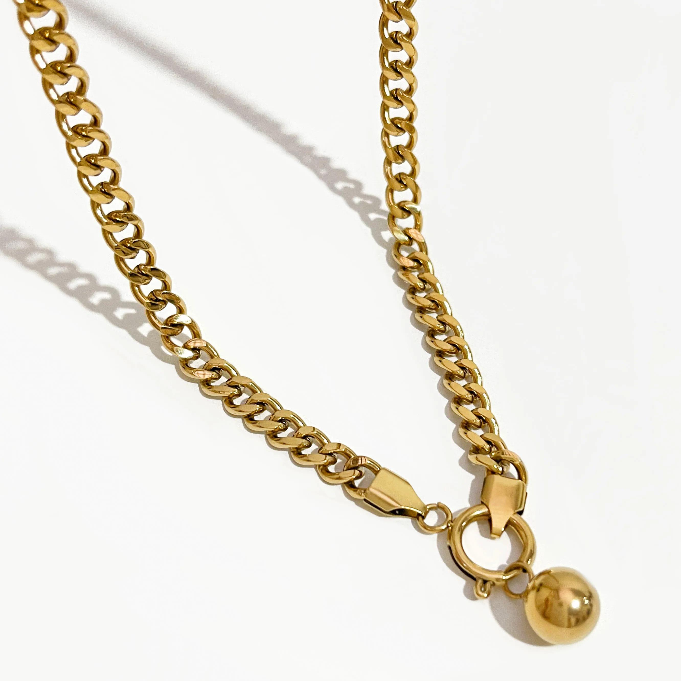 Peri'sBox 6mm Cuban Chain Stainless Steel Toggle Clasp Necklace for Women Ball Pendant Necklaces Punk Bijoux Collier
Peri'sBox 6mm Cuban Chain Stainless Steel Toggle Clasp Necklace for Women Ball Pendant Necklaces Punk Bijoux Collier