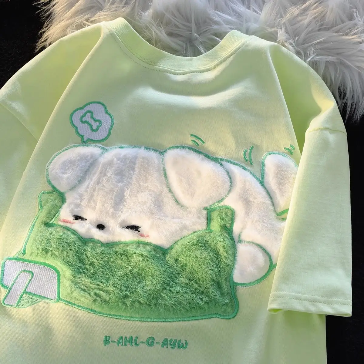Pure Cotton Cute Little Dog for Men and Womenloose and Versatile T-shirt for Womensummer Niche Designins Short Sleeved Top
Pure Cotton Cute Little Dog for Men and Womenloose and Versatile T-shirt for Womensummer Niche Designins Short Sleeved Top