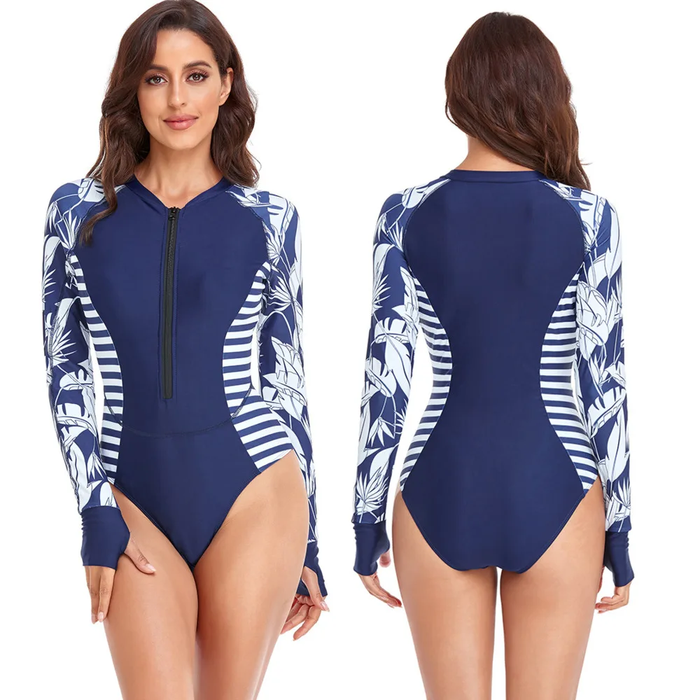 2023 Swimming Suit for Women Long Sleeve Swimwear Striped Monokini Bathing Suit One Piece Swimsuit Black Blue Beach Plus Size
2023 Swimming Suit for Women Long Sleeve Swimwear Striped Monokini Bathing Suit One Piece Swimsuit Black Blue Beach Plus Size