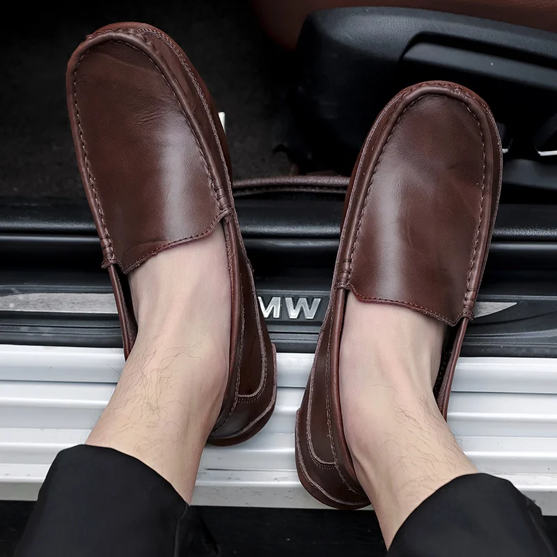 Men’s Casual Shoes Handmade Comfortle Leather Flats Shoe High Quality Loafers Men Breathle Slip on Shoes Big Size Man Shoes
Men’s Casual Shoes Handmade Comfortle Leather Flats Shoe High Quality Loafers Men Breathle Slip on Shoes Big Size Man Shoes