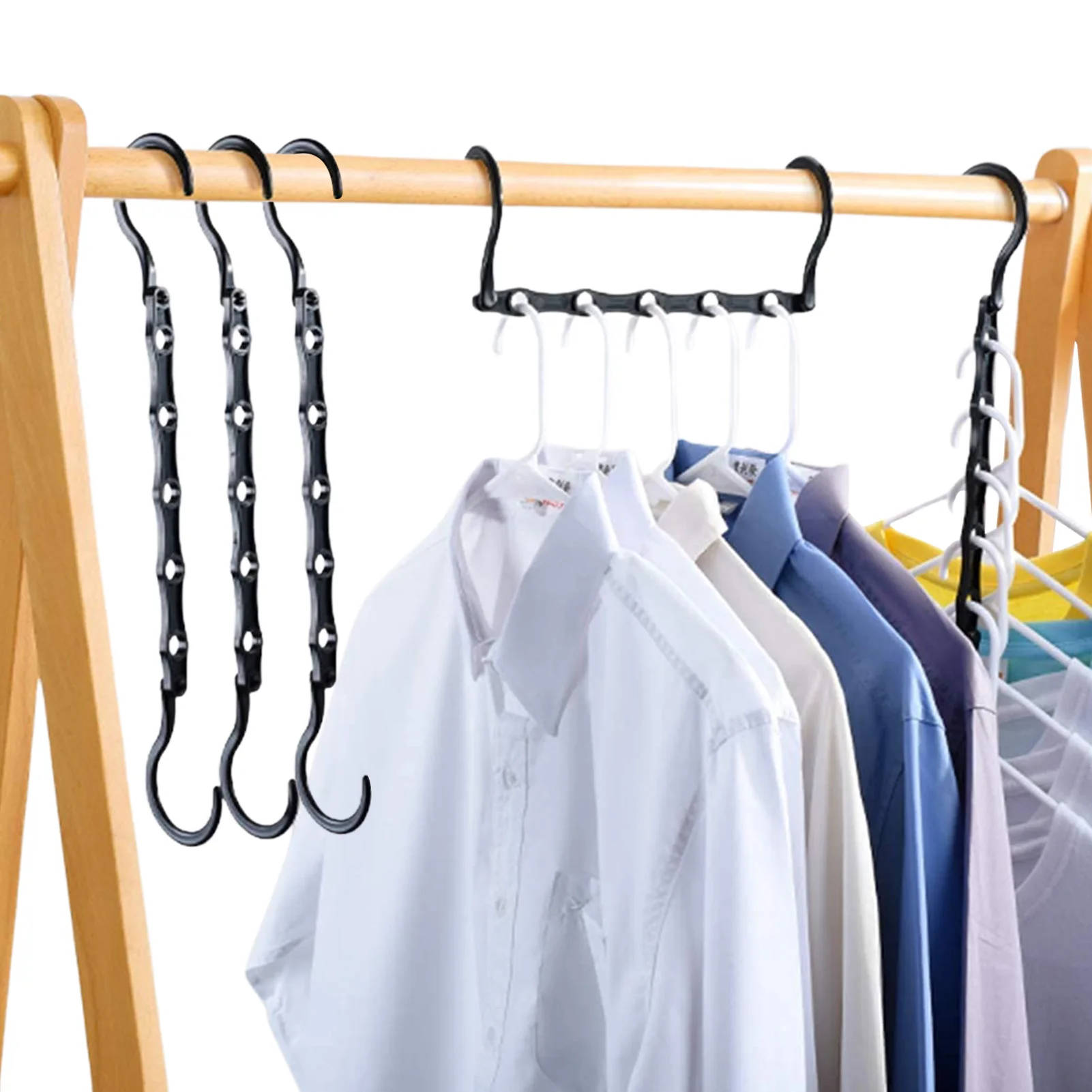 Hangers Space-Saving Clothing Hanger Organizer Closet Organization And Storage 5 / 8 / 10Pcs Black Magic Hangers Hook For Heavy
Hangers Space-Saving Clothing Hanger Organizer Closet Organization And Storage 5 / 8 / 10Pcs Black Magic Hangers Hook For Heavy