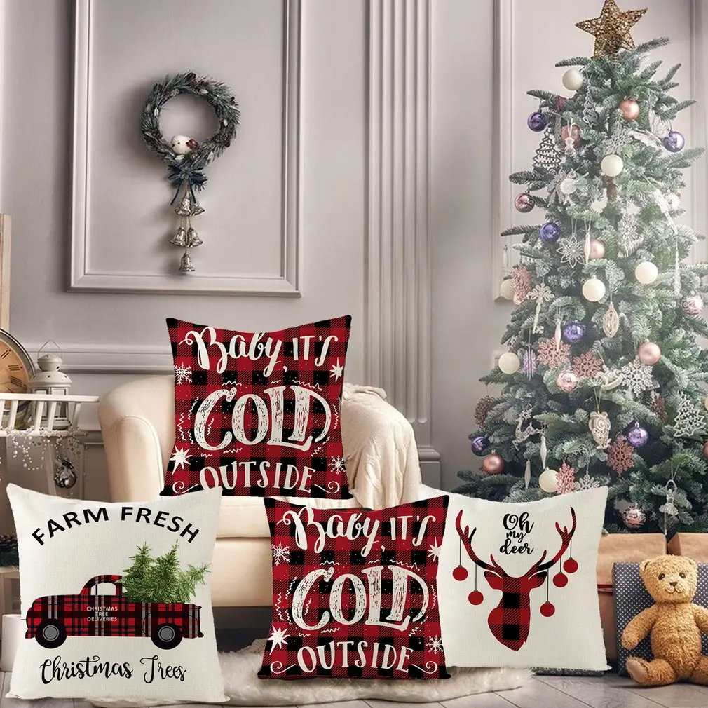Red 30x50CM Christmas Pillow Case Christmas Cushion Cover Car Sofa Pillow Elk Santa Cushion Cover Decoration Pendulum Pillows
Red 30x50CM Christmas Pillow Case Christmas Cushion Cover Car Sofa Pillow Elk Santa Cushion Cover Decoration Pendulum Pillows