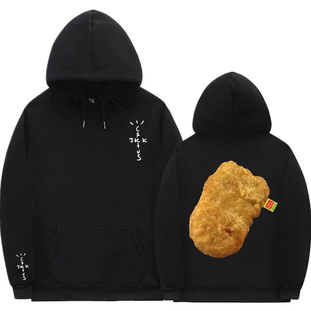 Rapper Cactus Jack Chicken Nuggets Double Sided Graphic Hoodie Men's Loose Sweatshirt Men Women Fashion Hip Hop Funny Hoodies
Rapper Cactus Jack Chicken Nuggets Double Sided Graphic Hoodie Men's Loose Sweatshirt Men Women Fashion Hip Hop Funny Hoodies