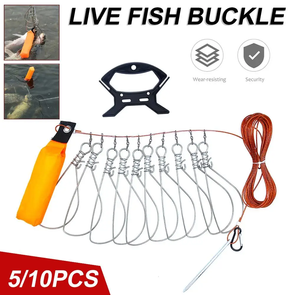 Fishing Lock Buckle Tackle Fishing Accessories Stainless Steel Chain Stringer With Float Live Fish Lure Lock belt Tackle Tools
Fishing Lock Buckle Tackle Fishing Accessories Stainless Steel Chain Stringer With Float Live Fish Lure Lock belt Tackle Tools