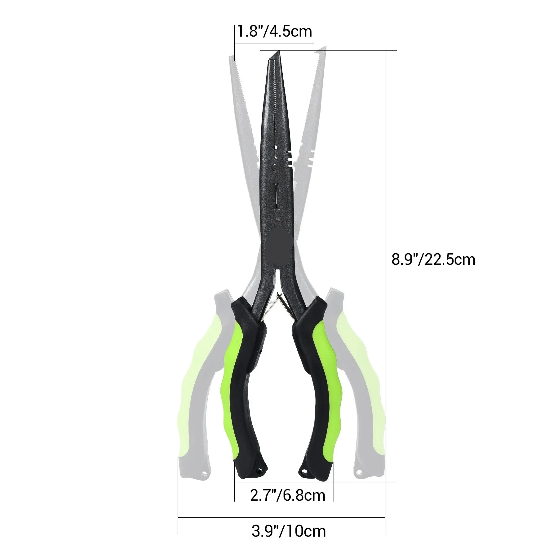 

Line Cutter Scissors 23cm Lure Fishing Pliers Sturdy Long Nose Hook Multi-functional Remover Tools With Sheath Stainless Steel