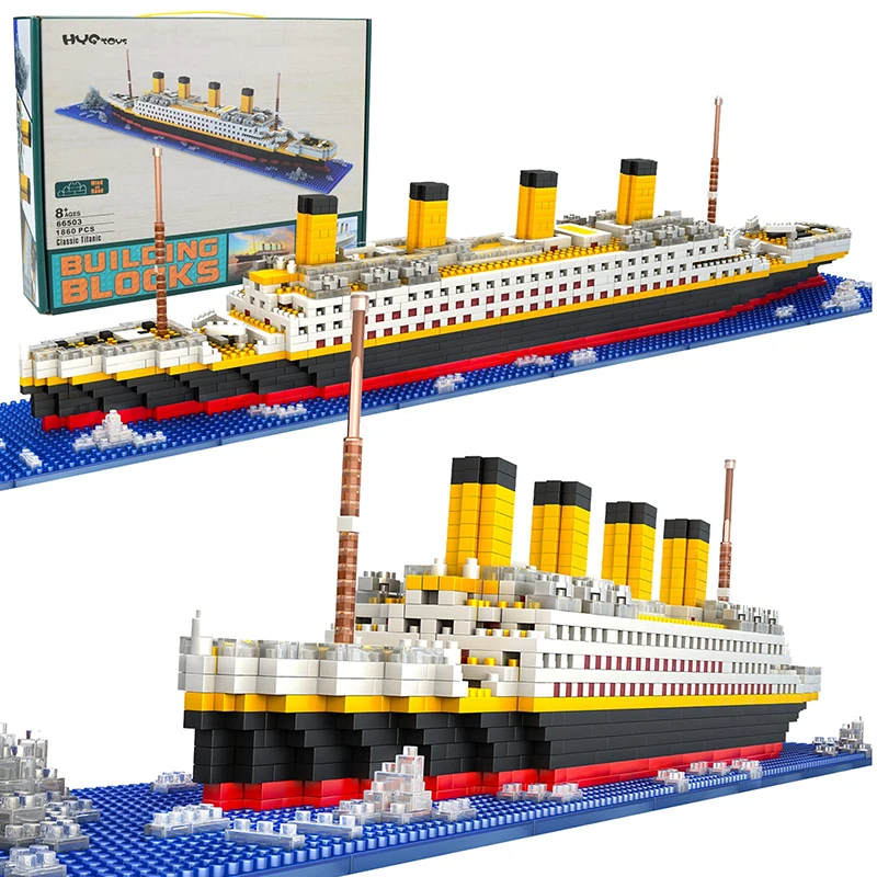 Titanic Toy Micro Mini Building Blocks Set Ship Model Building Bricks 3D Puzzle Sets DIY Educational Toys Gift for Adult and Kid
Titanic Toy Micro Mini Building Blocks Set Ship Model Building Bricks 3D Puzzle Sets DIY Educational Toys Gift for Adult and Kid