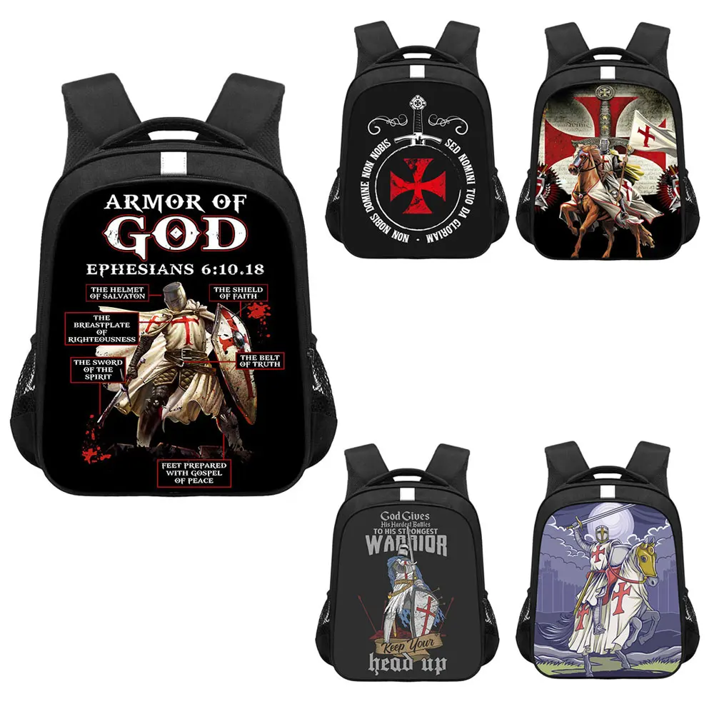 Armor of God Print Backpack Knights Templar Crusaders Freemason Children School Bags for Teenager Men Laptop Backpack for Travel 
Armor of God Print Backpack Knights Templar Crusaders Freemason Children School Bags for Teenager Men Laptop Backpack for Travel