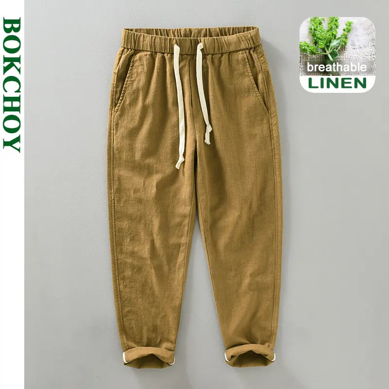 2023 Summer New Casual Linen Ankle-length Pants for Men Clothing Cotton Loose Streetwear Oversize H1329
2023 Summer New Casual Linen Ankle-length Pants for Men Clothing Cotton Loose Streetwear Oversize H1329