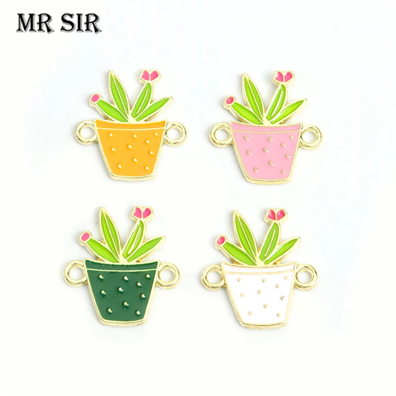 10pcs Enamel Green Plant Potted Cactus Enamel Charm Connectors Jewelry Making Pendant Necklace Bracelet Accessories Gift Finding
10pcs Enamel Green Plant Potted Cactus Enamel Charm Connectors Jewelry Making Pendant Necklace Bracelet Accessories Gift Finding