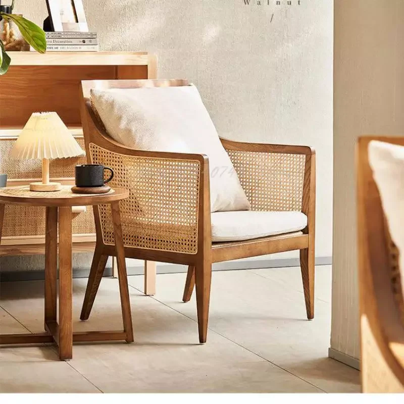 Nordic solid wood sofa chair balcony leisure elderly rattan chair three-piece residential hotel single lying chair
Nordic solid wood sofa chair balcony leisure elderly rattan chair three-piece residential hotel single lying chair