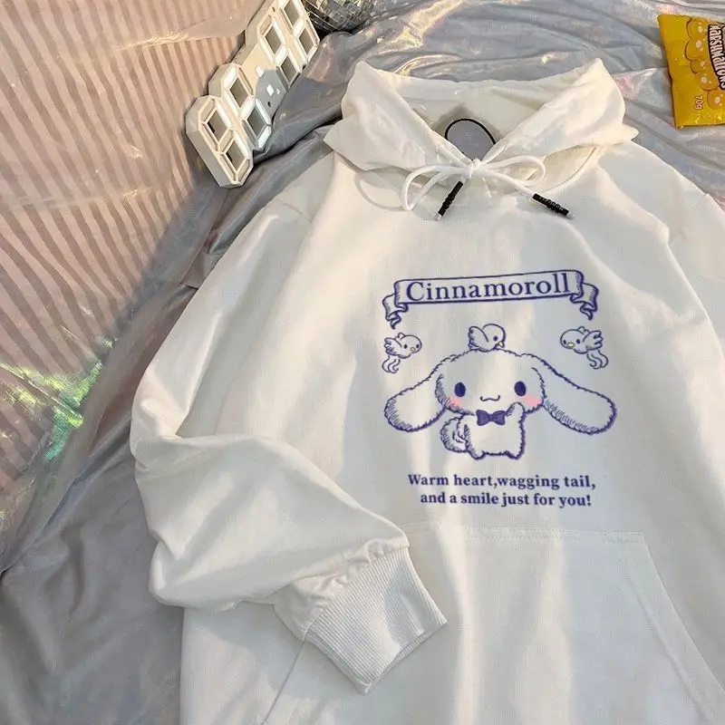 Kawaii Sanrio Cinnamoroll Cute Doll Print Couple Round Neck Jumper Bottoming Shirt Anime Cartoon Fashion Girls Toys Christmas
Kawaii Sanrio Cinnamoroll Cute Doll Print Couple Round Neck Jumper Bottoming Shirt Anime Cartoon Fashion Girls Toys Christmas