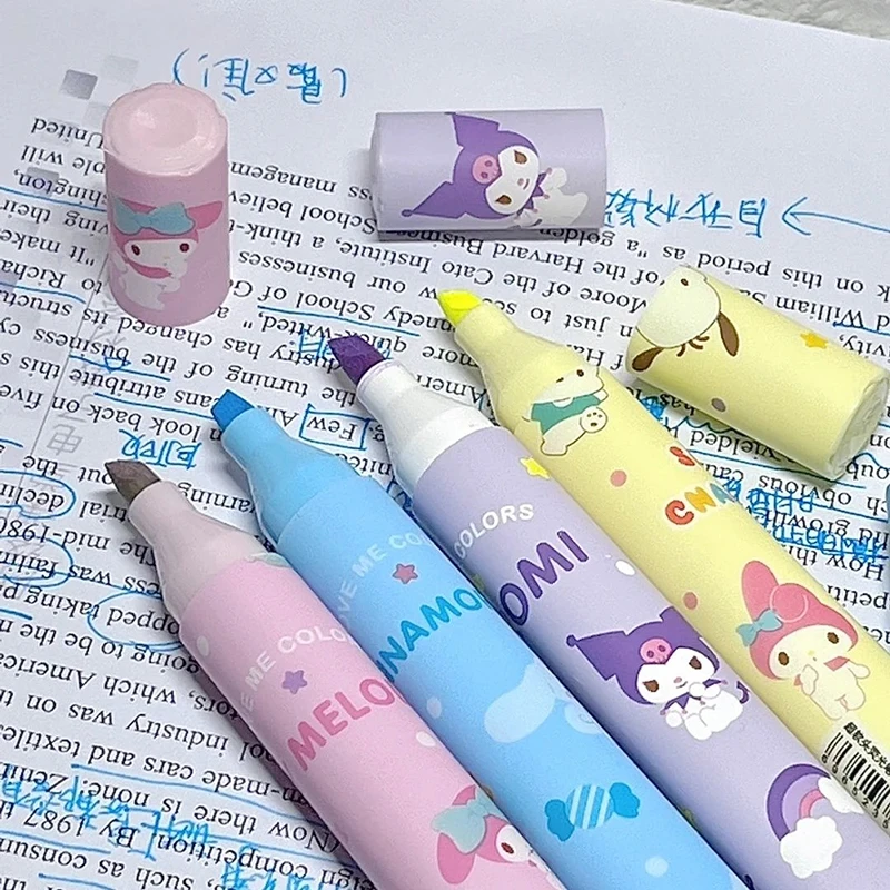 Sanrioed Series Highlighter Pen Cute Anime Cartoon My Melody Kuromi Fluorescent Highlighters Art Marker Pen School Stationery
Sanrioed Series Highlighter Pen Cute Anime Cartoon My Melody Kuromi Fluorescent Highlighters Art Marker Pen School Stationery