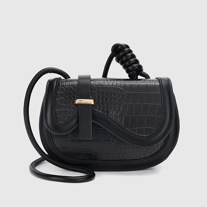 Vintage Crocodile Pattern Semicircle Saddle Small Messenger Bag Retro Design Women Pu Leather Shoulder Crossbody Bag BolsasMujer
Vintage Crocodile Pattern Semicircle Saddle Small Messenger Bag Retro Design Women Pu Leather Shoulder Crossbody Bag BolsasMujer