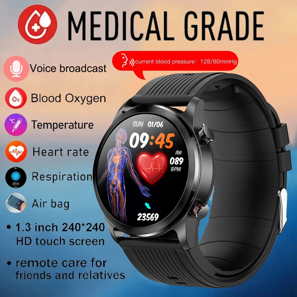 2023 Health Smart Watch Inflatable Strap Accurate Measurement Heart Rate Blood Pressure Smartwatch Body Temperature Watches Men 
2023 Health Smart Watch Inflatable Strap Accurate Measurement Heart Rate Blood Pressure Smartwatch Body Temperature Watches Men