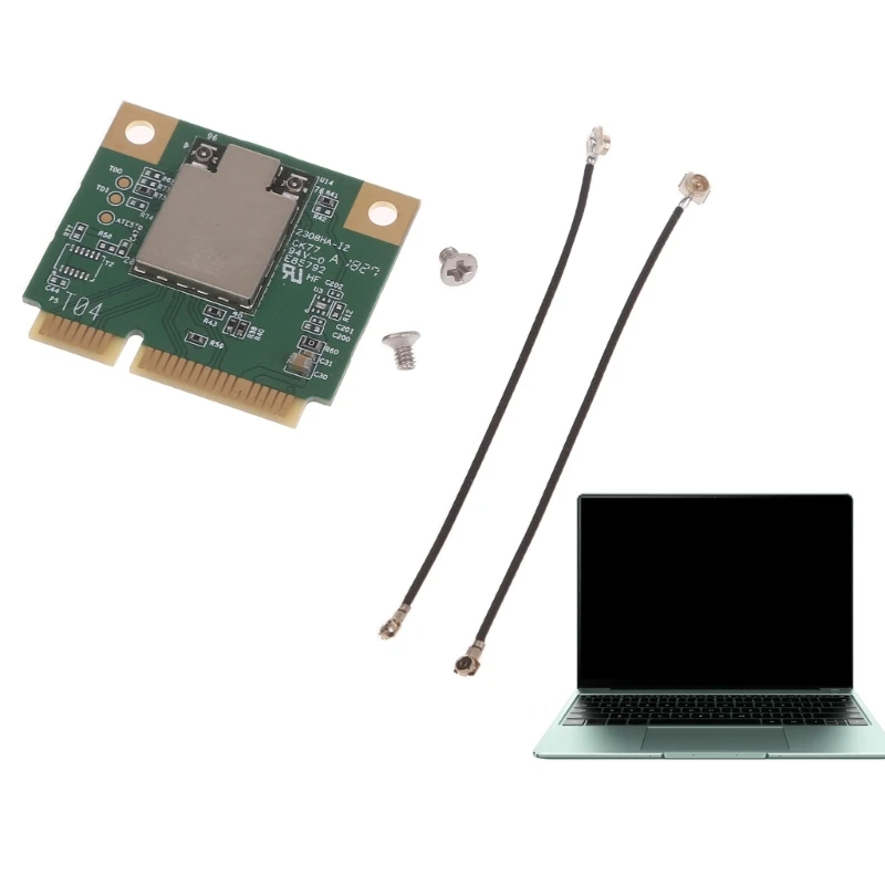 Dual Band 2.4+5GHz 867Mbps Bluetooth-compatible 4.2 Half Mini PCIe Wifi WLAN 802.11ac Wireless Card For RTL8822BE
Dual Band 2.4+5GHz 867Mbps Bluetooth-compatible 4.2 Half Mini PCIe Wifi WLAN 802.11ac Wireless Card For RTL8822BE
