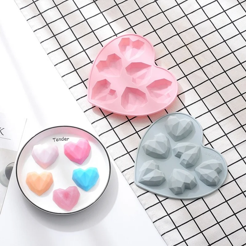 Silicone Cake Mold 6-connected 3dimensional Little Love DIY Aromatherapy Gypsum Dropping Baking Tool Fondant Molds Mooncake
Silicone Cake Mold 6-connected 3dimensional Little Love DIY Aromatherapy Gypsum Dropping Baking Tool Fondant Molds Mooncake