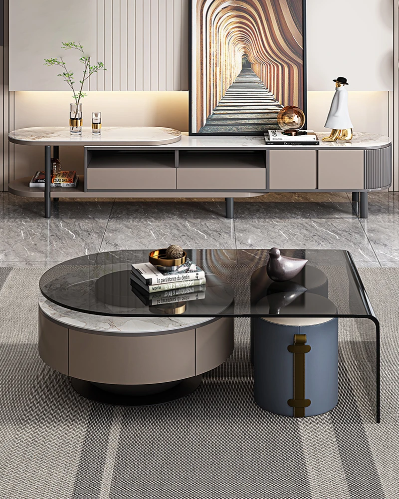 Simple Rock Plate TV Cabinet Light Luxury Modern Round Square Glass Rotary Designer Creative Tea Table Small Table for Bedroom
Simple Rock Plate TV Cabinet Light Luxury Modern Round Square Glass Rotary Designer Creative Tea Table Small Table for Bedroom