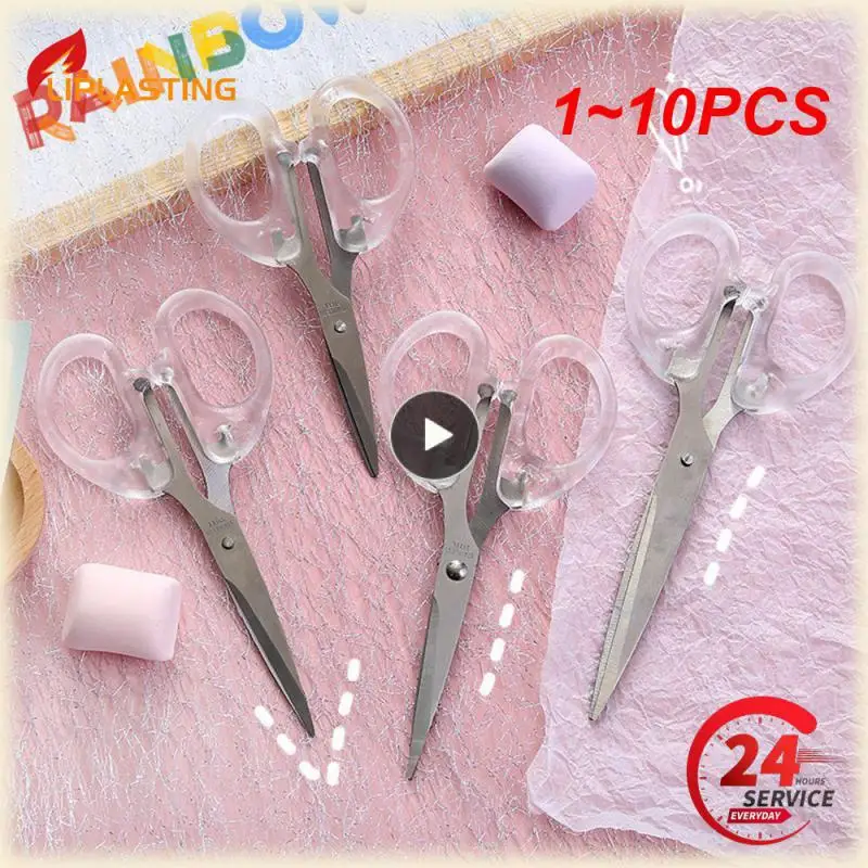 1~10PCS Simplicity Transparent Handle Stationery Scissors Home Furnishing for Fine Art Soft Decor Journal Cutting Tools Office
1~10PCS Simplicity Transparent Handle Stationery Scissors Home Furnishing for Fine Art Soft Decor Journal Cutting Tools Office