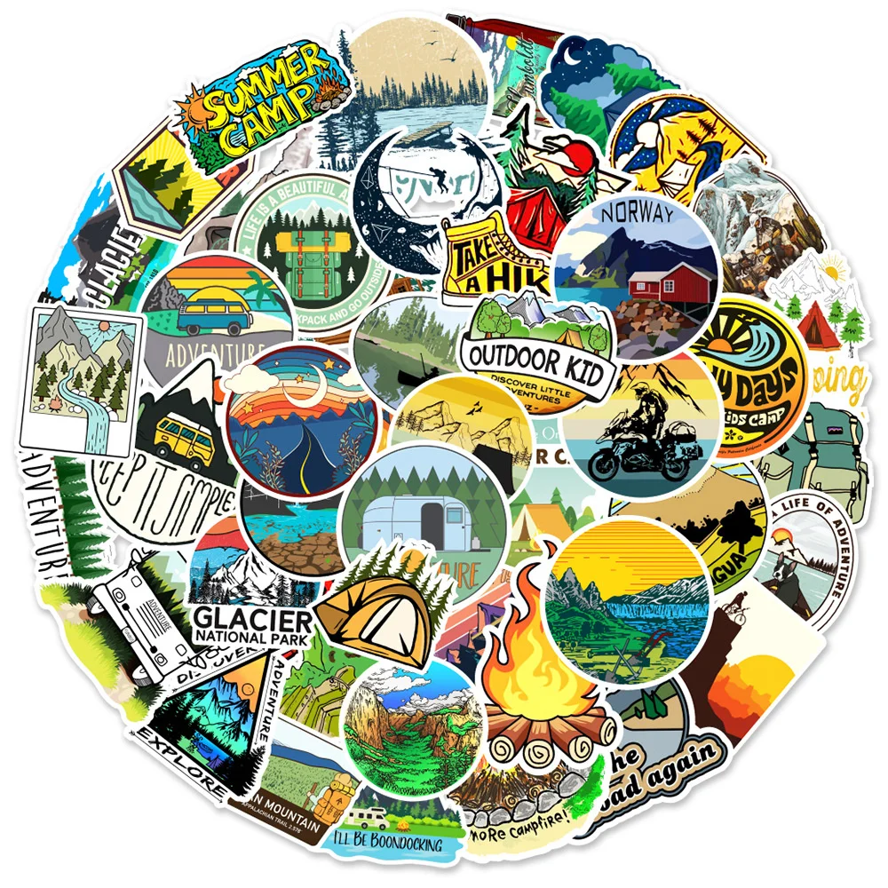 10/30/50PCS Outdoor Landscape Camping 2-50 Suitcase Notebook Skateboard Graffiti Decoration Sticker Personalized Trend Wholesale
10/30/50PCS Outdoor Landscape Camping 2-50 Suitcase Notebook Skateboard Graffiti Decoration Sticker Personalized Trend Wholesale
