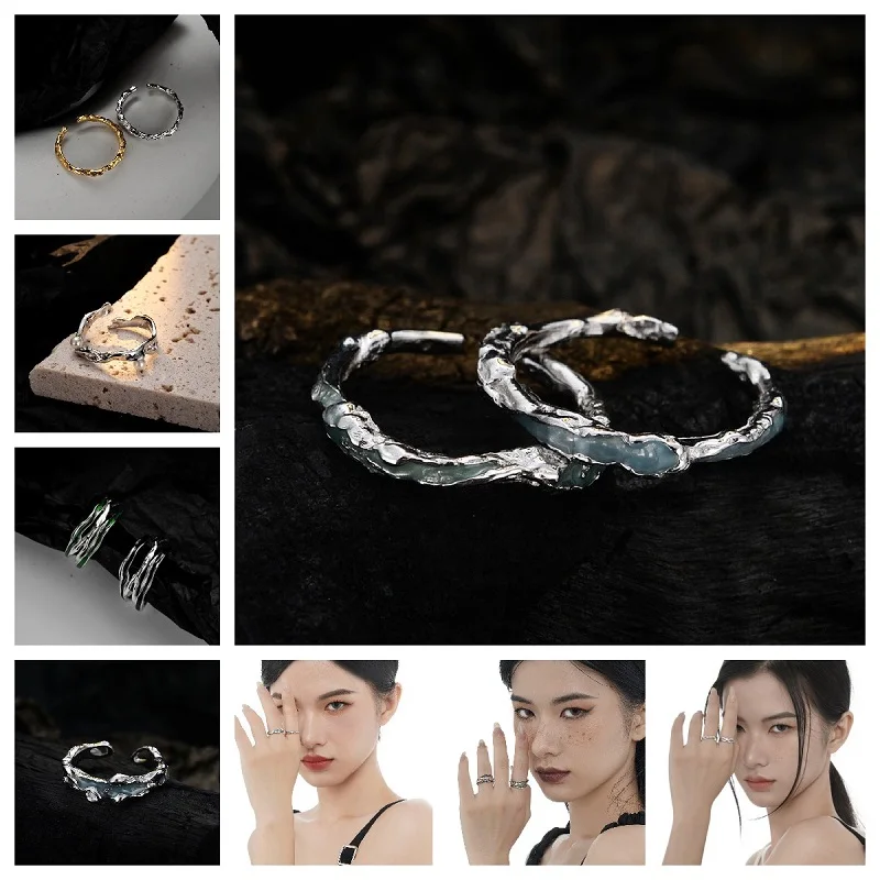 Trendy Adjustable Silver Rings for Women Personality Irregular Opening Finger Ring for Femme Party Jewelry Gifts Free Shipping
Trendy Adjustable Silver Rings for Women Personality Irregular Opening Finger Ring for Femme Party Jewelry Gifts Free Shipping