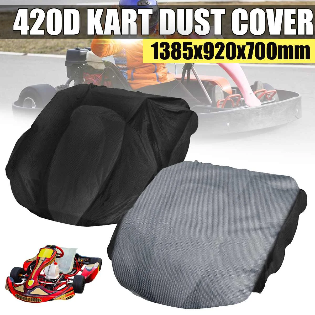 420D Go-kart Cover Electric Go Kart Shelter Cover Waterproof Dust-proof Sunshade Go-Kart Protection 138.5x92x70cm
420D Go-kart Cover Electric Go Kart Shelter Cover Waterproof Dust-proof Sunshade Go-Kart Protection 138.5x92x70cm