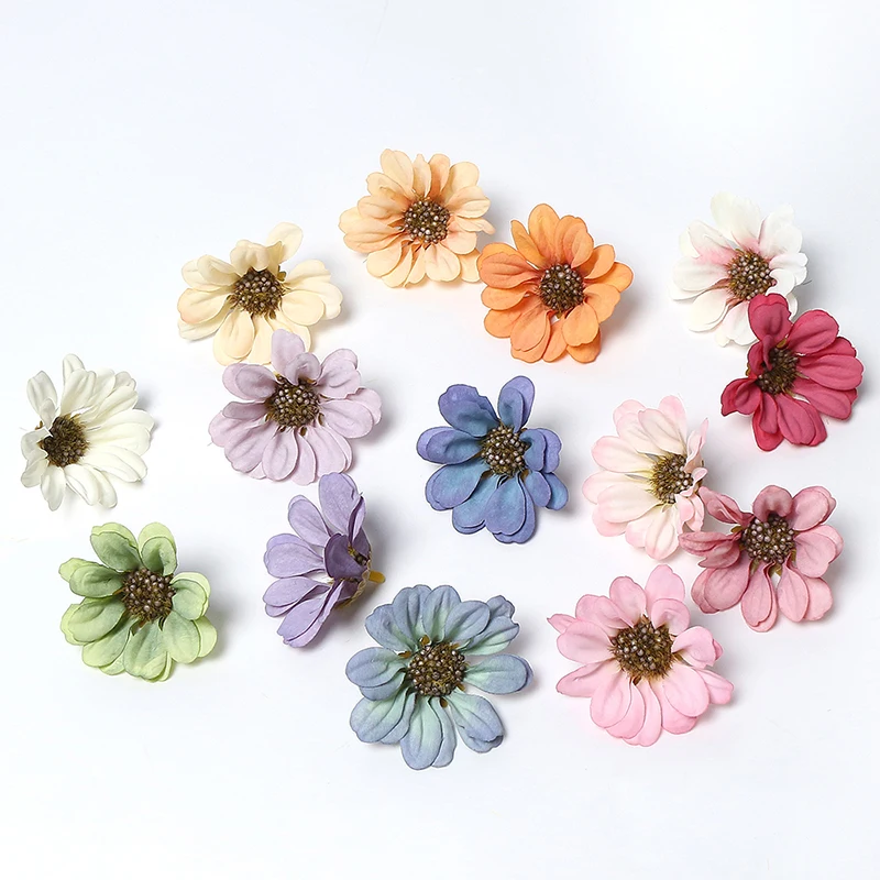 50/Pcs Silk Daisy Artificial Flower Heads Home Celebration Decoration Garden Party Wedding Decoration Wreath Gift Accessories 
50/Pcs Silk Daisy Artificial Flower Heads Home Celebration Decoration Garden Party Wedding Decoration Wreath Gift Accessories