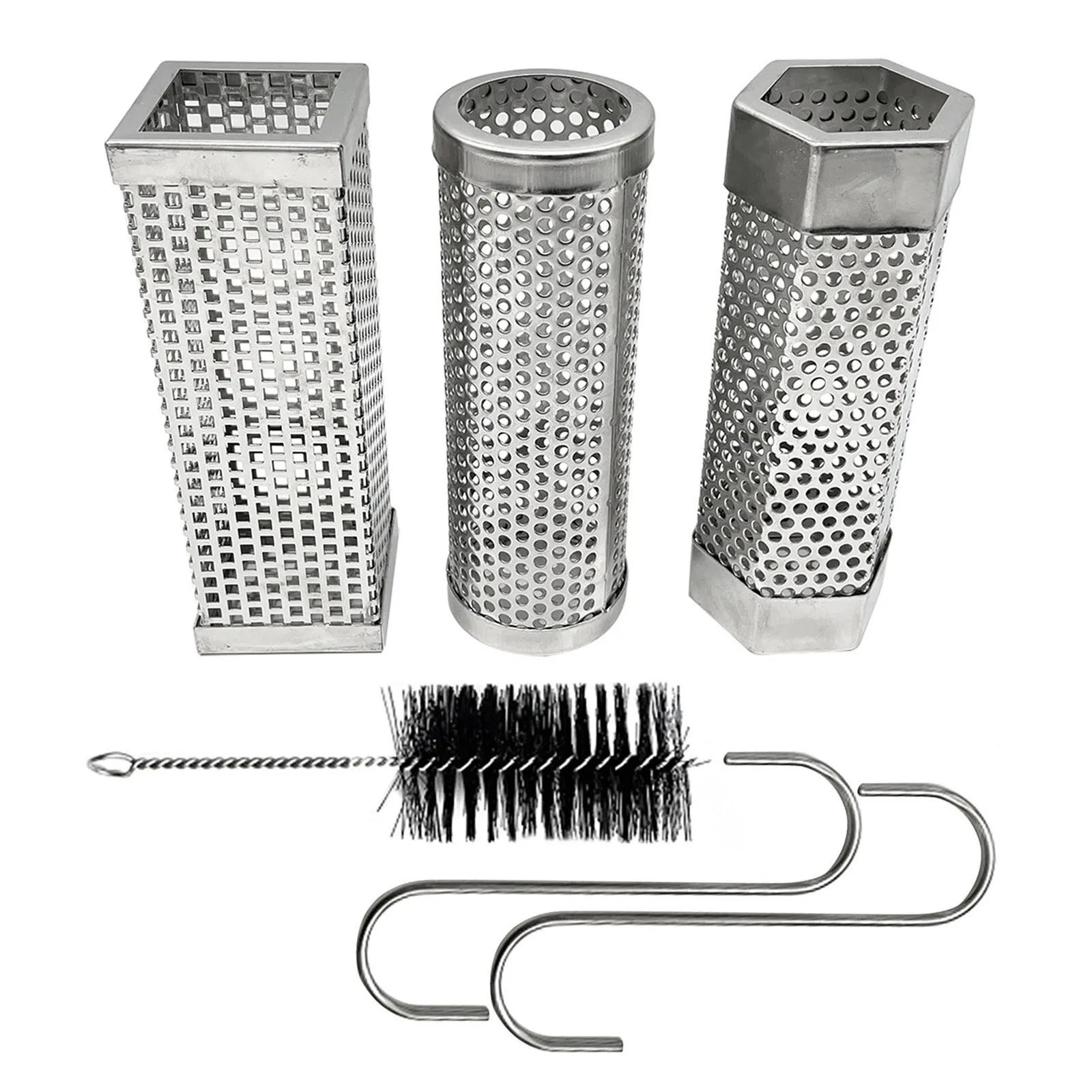 Rolling Grilling Basket Stainless Steel BBQ Cylinder Grill Basket Mesh Portable Outdoor Camping Barbecue Rack
Rolling Grilling Basket Stainless Steel BBQ Cylinder Grill Basket Mesh Portable Outdoor Camping Barbecue Rack