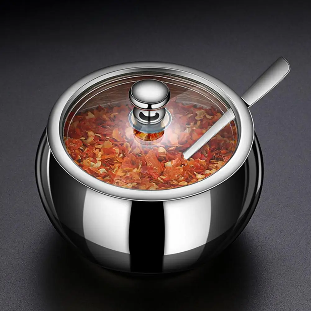 Condiment Pot 1 Set Practical Mirror Polished Wide Mouth Sugar Seasoning Storage Jar Restaurant Gadget
Condiment Pot 1 Set Practical Mirror Polished Wide Mouth Sugar Seasoning Storage Jar Restaurant Gadget