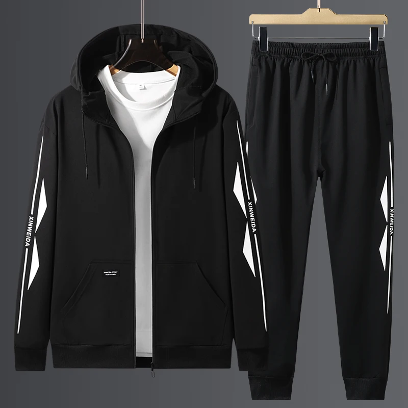 Casual suit Men's new trend in spring and autumn One pair with handsome sportswear ins simple hooded sweater
Casual suit Men's new trend in spring and autumn One pair with handsome sportswear ins simple hooded sweater