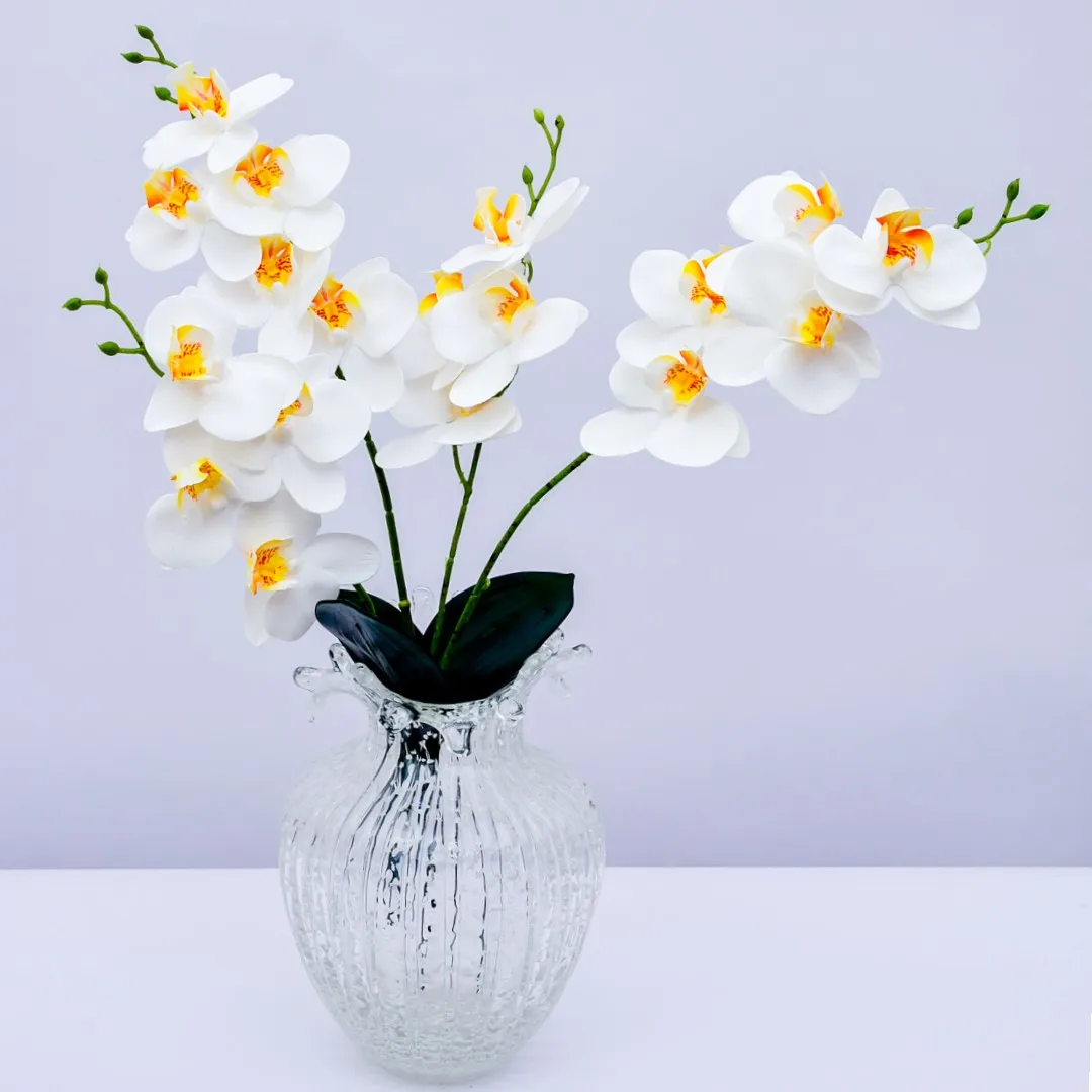 9 Heads 3D Printing Latex Butterfly Orchid with Leaves Artificial Flower Real Touch Fake Plant for Home Wedding Party Decoration
9 Heads 3D Printing Latex Butterfly Orchid with Leaves Artificial Flower Real Touch Fake Plant for Home Wedding Party Decoration