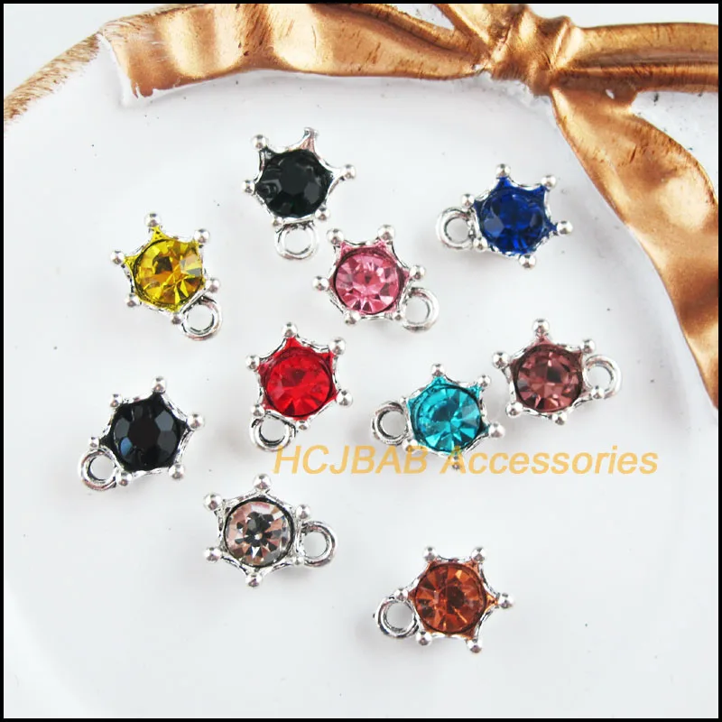 Fashion New 20Pcs Tibetan Silver Plated Retro Crown Mixed Crystal Charms Pendants 11x13.5mm
Fashion New 20Pcs Tibetan Silver Plated Retro Crown Mixed Crystal Charms Pendants 11x13.5mm