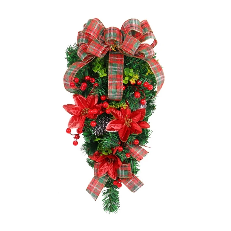 Christmas Inverted Tree Artificial Christmas Rattan Wall Hanging Bow Rattan Door Hanging Decoration
Christmas Inverted Tree Artificial Christmas Rattan Wall Hanging Bow Rattan Door Hanging Decoration
