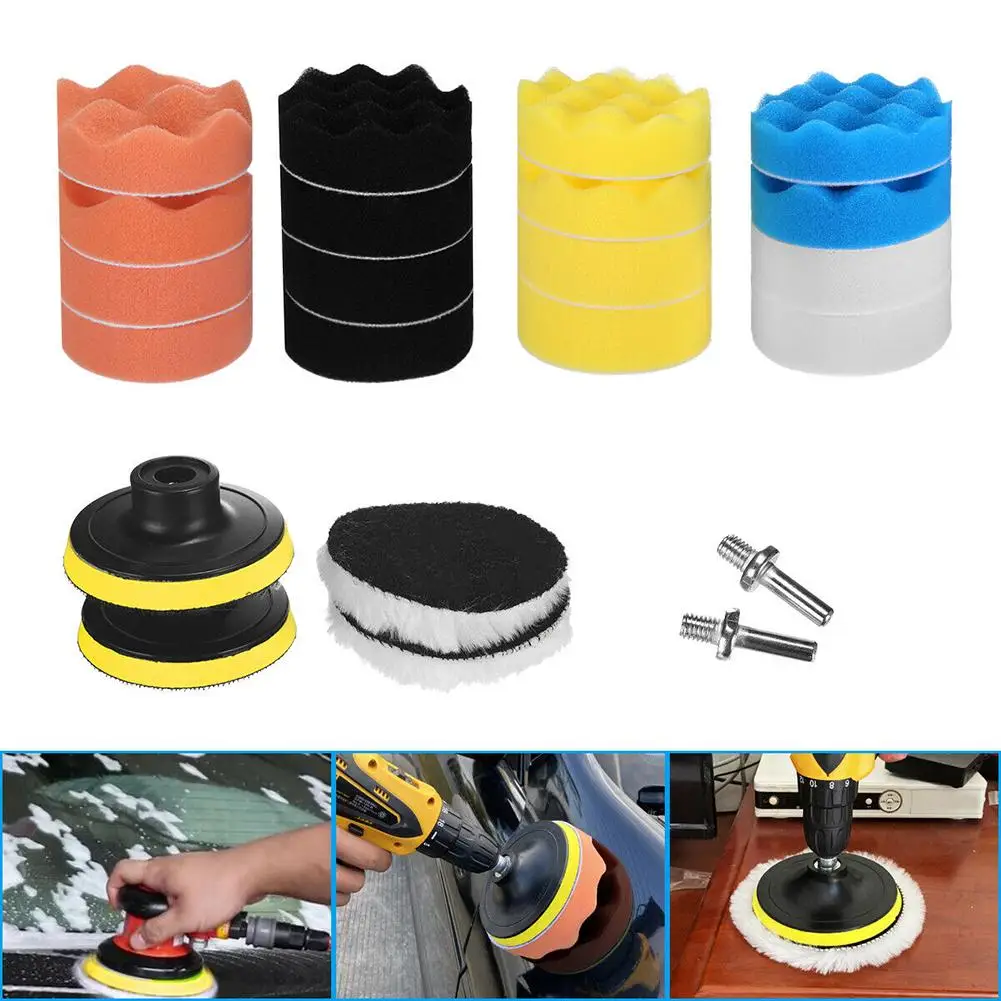 22 Pcs 3-inch Waxing Polishing Sponge Pad Kit Bendable Reusable For M10 Polisher Bits
22 Pcs 3-inch Waxing Polishing Sponge Pad Kit Bendable Reusable For M10 Polisher Bits