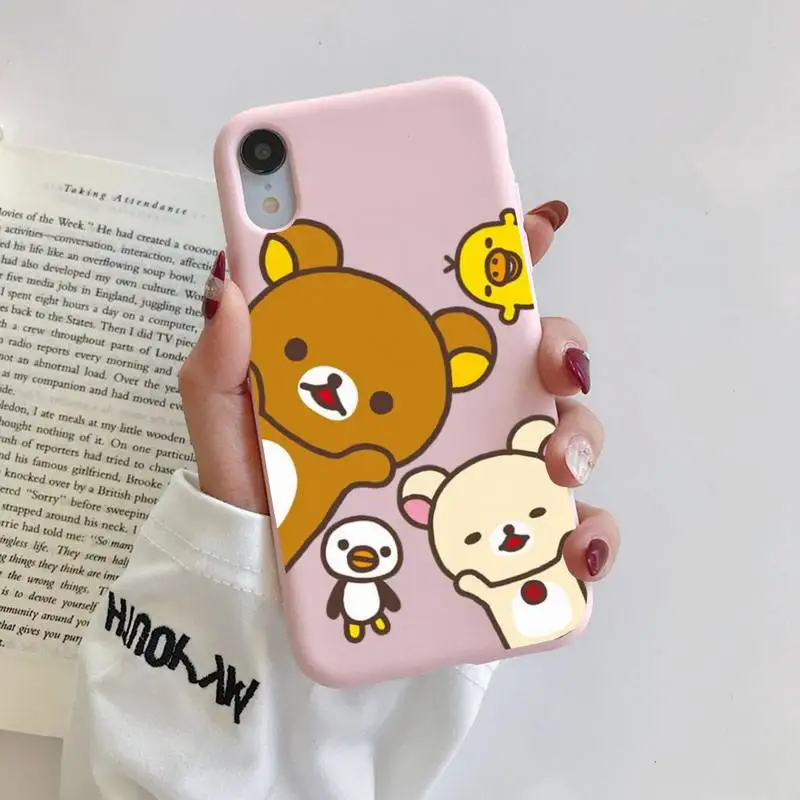 Rilakkuma Kawaii Phone Case for iPhone 11 12 13 Mini Pro Xs Max 8 7 6 6S Plus X XR Solid Candy Color Case
Rilakkuma Kawaii Phone Case for iPhone 11 12 13 Mini Pro Xs Max 8 7 6 6S Plus X XR Solid Candy Color Case