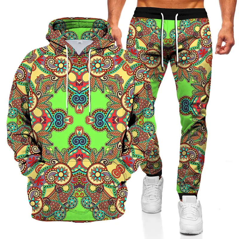 Fashionable Men's Sweater Hoodie Sports Suit 3D Geometric Graphic Printed Casual Loose Long Sleeve Pants Set 2 Pieces Set
Fashionable Men's Sweater Hoodie Sports Suit 3D Geometric Graphic Printed Casual Loose Long Sleeve Pants Set 2 Pieces Set