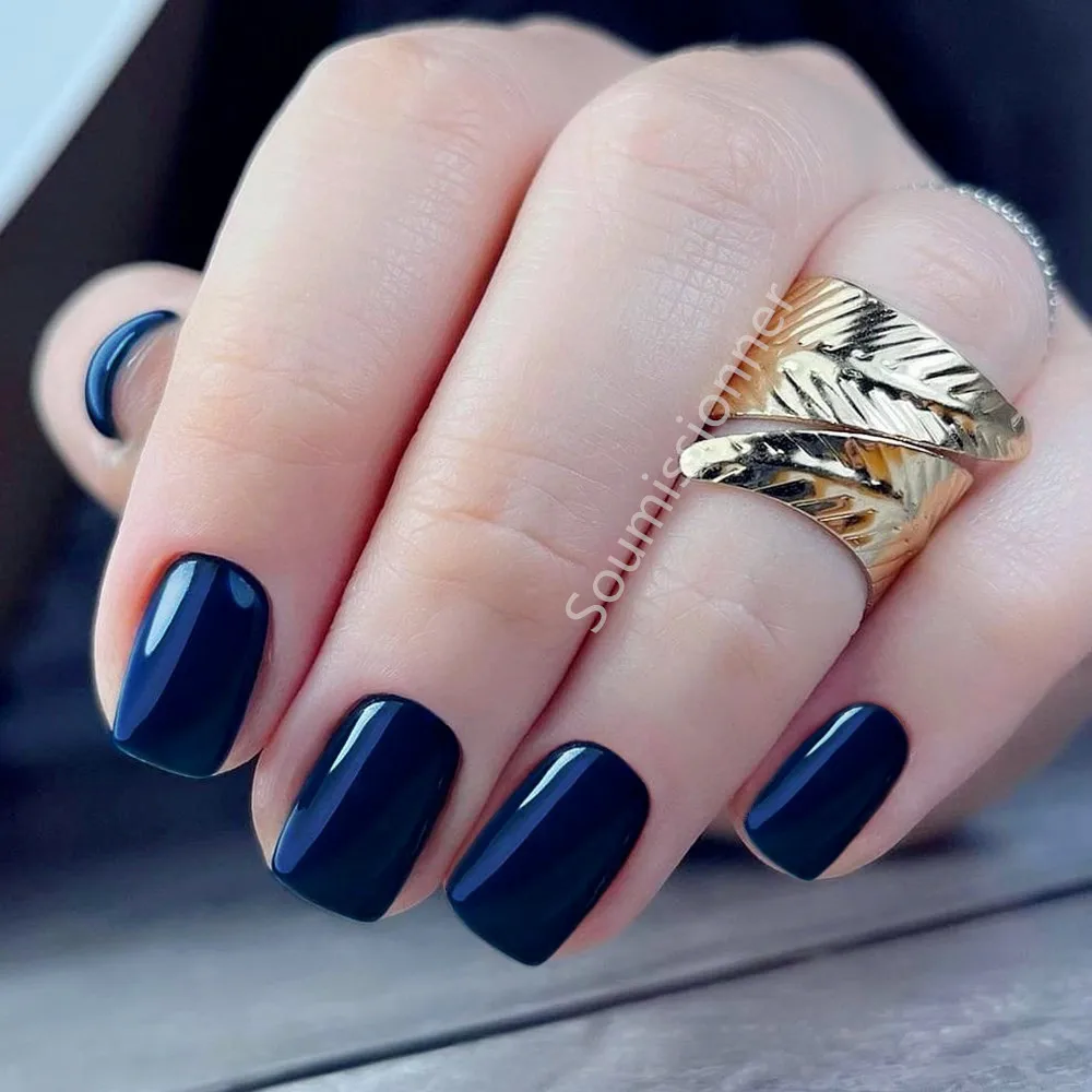 24Pcs Navy Blue UV Fake Nails With Jelly Glue Artificial Press On False Nails DIY Full Cover Tips Manicure Tool
24Pcs Navy Blue UV Fake Nails With Jelly Glue Artificial Press On False Nails DIY Full Cover Tips Manicure Tool