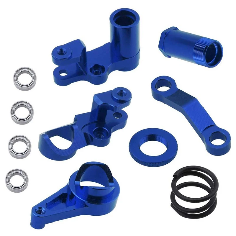 Aluminum Steering Bellcranks and Servo Saver Set with Bearings for 1/10 Slash Hop-Up Upgrade Parts Navy Blue
Aluminum Steering Bellcranks and Servo Saver Set with Bearings for 1/10 Slash Hop-Up Upgrade Parts Navy Blue