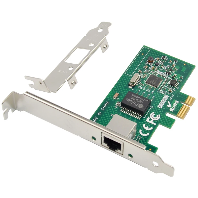 Сетевая карта для Intel I210AT PCI-E X1 Gigabit LAN Ethernet сетевая с одним портом настольного