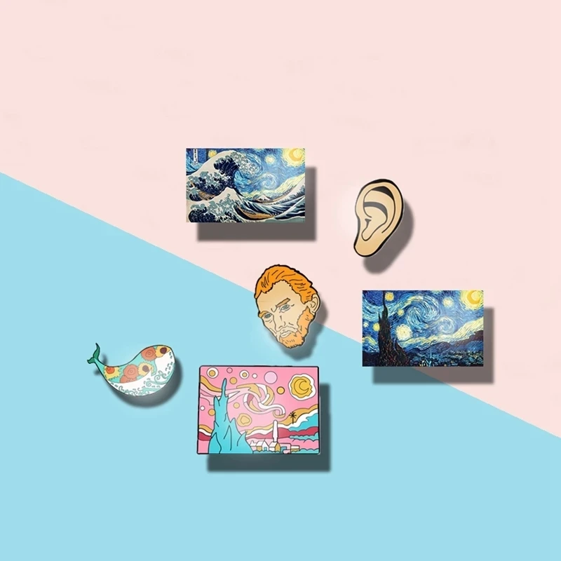 Vincent Willem Van Gogh The Starry Night Sunflowers Acrylic Brooch Pins Oil Painting Badge Pin Bag Clothes Decor Artist Jewelry
Vincent Willem Van Gogh The Starry Night Sunflowers Acrylic Brooch Pins Oil Painting Badge Pin Bag Clothes Decor Artist Jewelry
