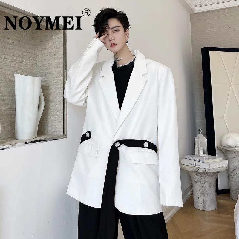 NOYMEI Blazer Fashion 2023 Autumn Solid Color Contrast Belt Men's Suit Coat Personalized Korean Style Single Breasted WA936
NOYMEI Blazer Fashion 2023 Autumn Solid Color Contrast Belt Men's Suit Coat Personalized Korean Style Single Breasted WA936