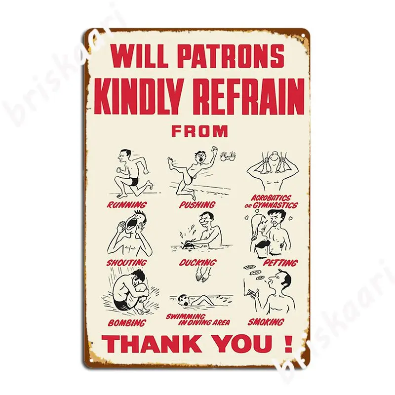 Vintage Swimming Pool Rules Metal Sign Club Bar Plaques Cinema Garage Funny Tin Sign Poster
Vintage Swimming Pool Rules Metal Sign Club Bar Plaques Cinema Garage Funny Tin Sign Poster