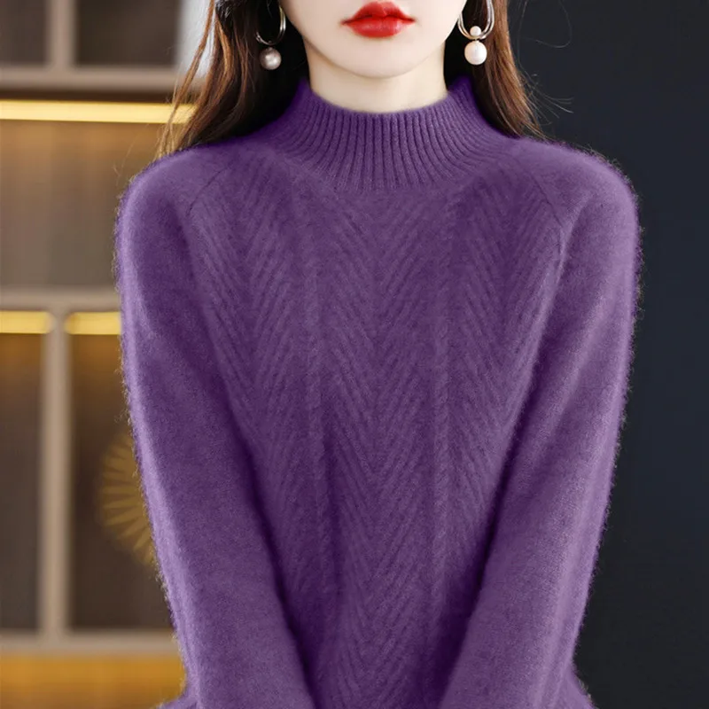 Cashmere Sweater Women's Half Height Collar Thicken Pullover Autumn\Winter Casual Knitted Top Simple Versatile Fashion Undercoat
Cashmere Sweater Women's Half Height Collar Thicken Pullover Autumn\Winter Casual Knitted Top Simple Versatile Fashion Undercoat