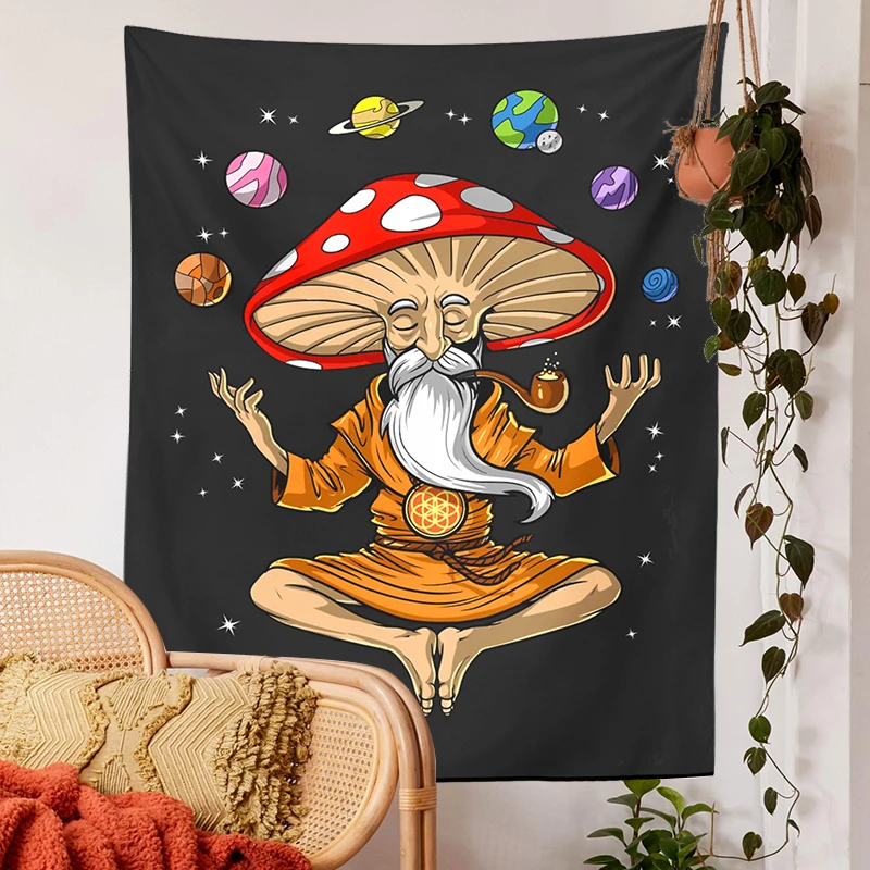 Magic Mushrooms tapestry Psychedelic Buddha planet black starry Tapestries Cloth Home Decoration Hippie Mattress Dorm Room Decor
Magic Mushrooms tapestry Psychedelic Buddha planet black starry Tapestries Cloth Home Decoration Hippie Mattress Dorm Room Decor