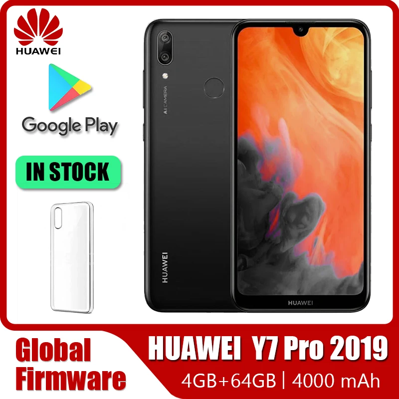 Оригинальный смартфон Huawei y7 pro 2019 сотовый телефон ОЗУ 6 ПЗУ Snapdragon 450 мобильный 4000