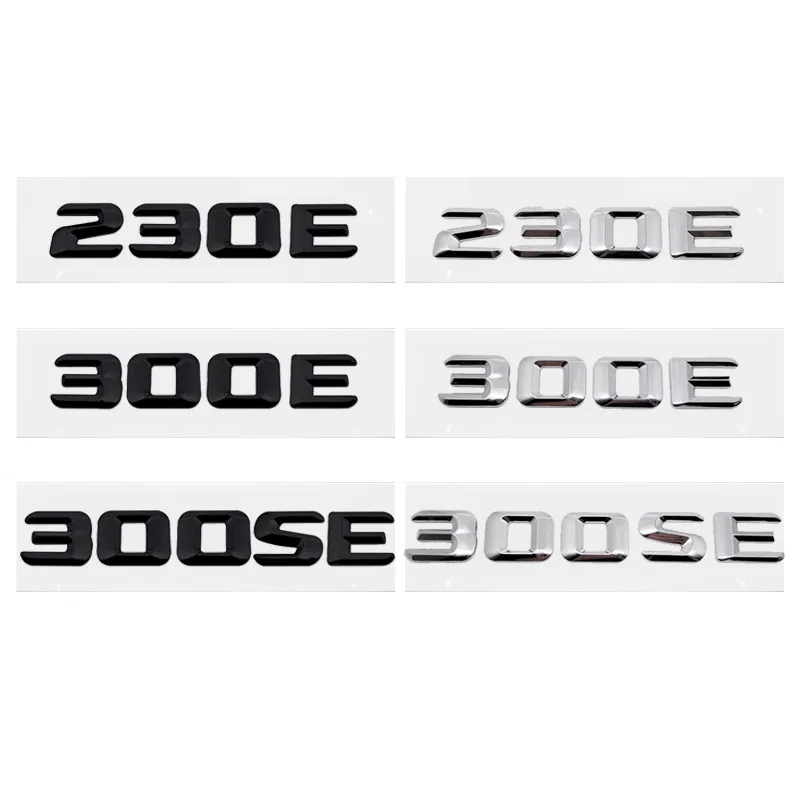 Modified Alphabet Black Silver Rear Letter Logo Emblem Sticker Decals For Mercedes Benz 230E 300E 300SE
Modified Alphabet Black Silver Rear Letter Logo Emblem Sticker Decals For Mercedes Benz 230E 300E 300SE