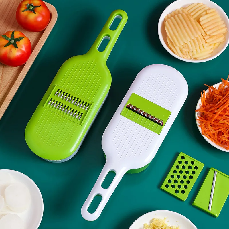 4-in-1 draining vegetable cutter grater multi-functional kitchen slicing vegetable slicing potato slicing wave slice shredder 
4-in-1 draining vegetable cutter grater multi-functional kitchen slicing vegetable slicing potato slicing wave slice shredder