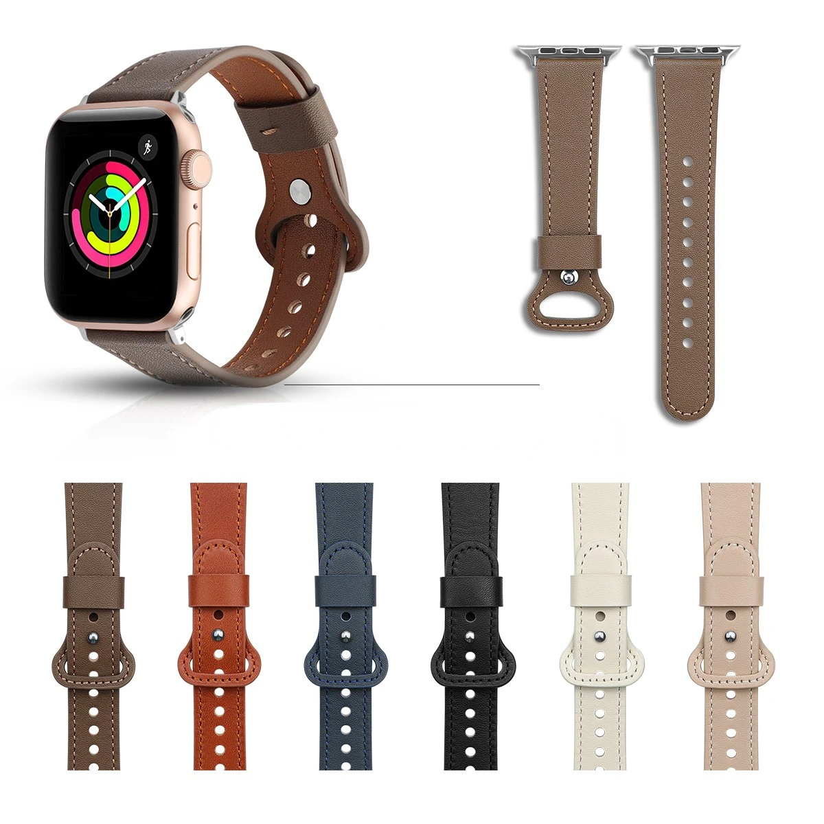 Ремешок кожаный для Apple Watch 38 42 мм 40 44 мм, модный тонкий сменный Браслет для iWatch Series 6 5 4 3 2 1 SE
Ремешок кожаный для Apple Watch 38 42 мм 40 44 мм, модный тонкий сменный Браслет для iWatch Series 6 5 4 3 2 1 SE