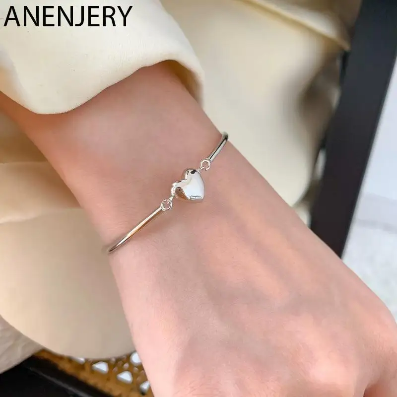 Серебряный браслет DAYIN 925 с изгибом в виде сердца для женщин, милые модные ретро украшения в стиле хип-хоп
Серебряный браслет DAYIN 925 с изгибом в виде сердца для женщин, милые модные ретро украшения в стиле хип-хоп