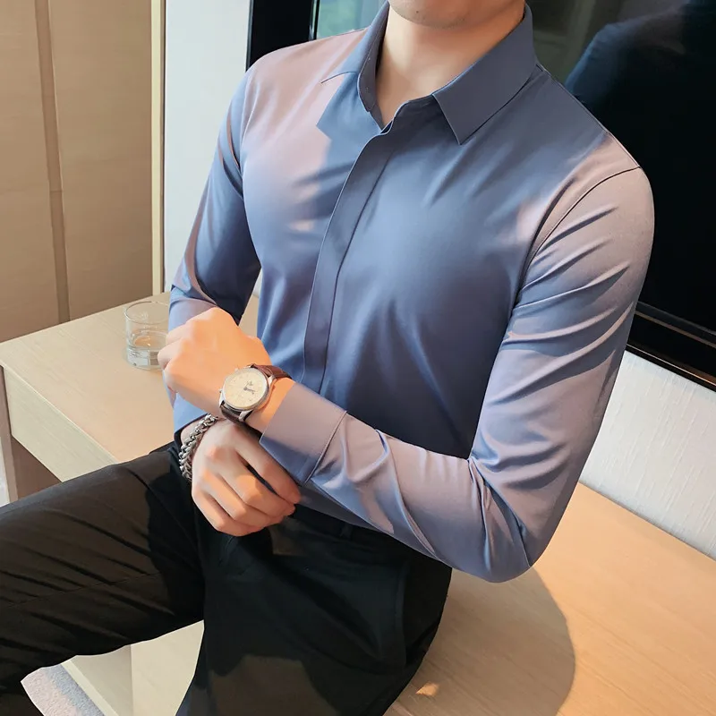 2023 High Elasticity Drape Shirts Men Clothing Top Quality Slim Fit Casual Luxury Camisas De Hombre Business Formal Size S-4XL
2023 High Elasticity Drape Shirts Men Clothing Top Quality Slim Fit Casual Luxury Camisas De Hombre Business Formal Size S-4XL
