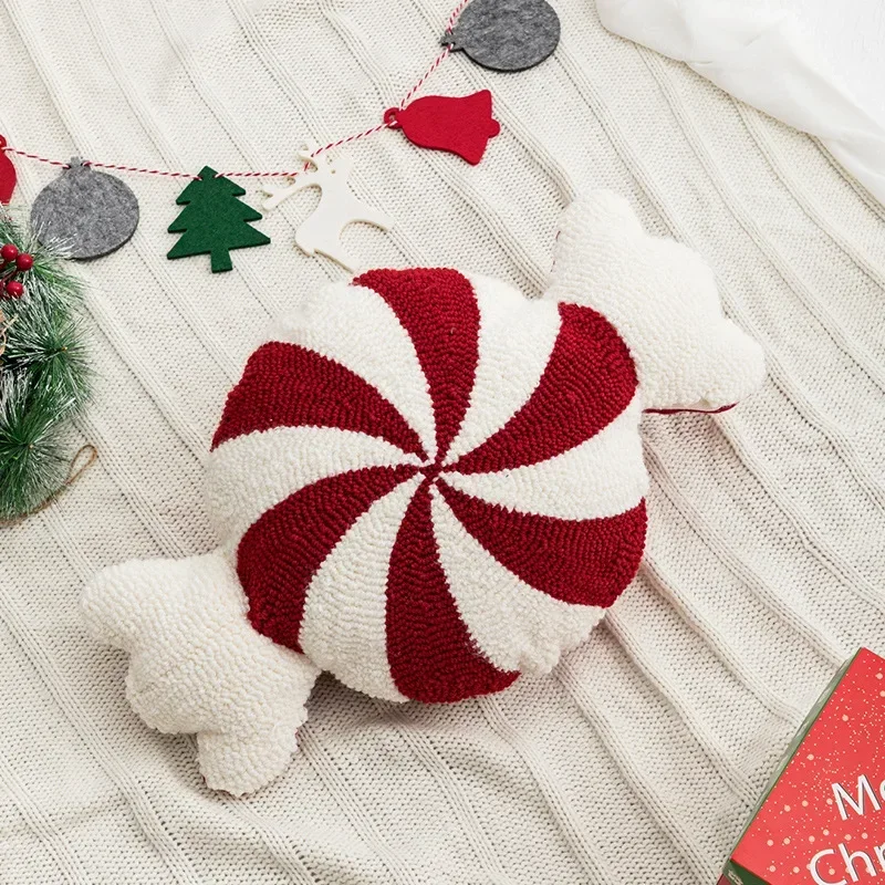 Christmas Cartoon Candy Cushion Nordic Red Festival Patchwork Embroidered Cushion Cover Creative Decorative Cushions for Sofa 
Christmas Cartoon Candy Cushion Nordic Red Festival Patchwork Embroidered Cushion Cover Creative Decorative Cushions for Sofa
